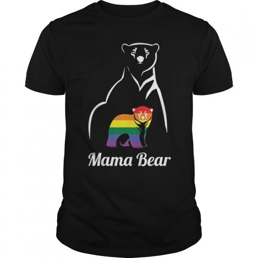 LGBT Papa Bear T-Shirt Gay Pride Equal Rights Rainbow Gift