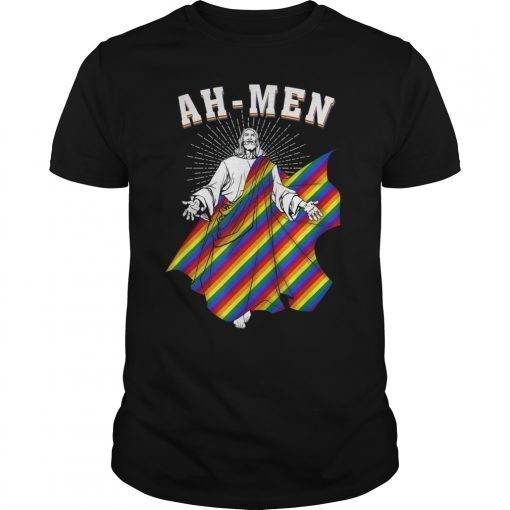 LGBT Rainbow Jesus Purride Gay Lesbian Pride Homosexual T-Shirt
