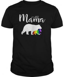 LGBTQ Mama Bear Gay Pride Rainbow Cub LGBT Mother's Day Gift T-Shirt