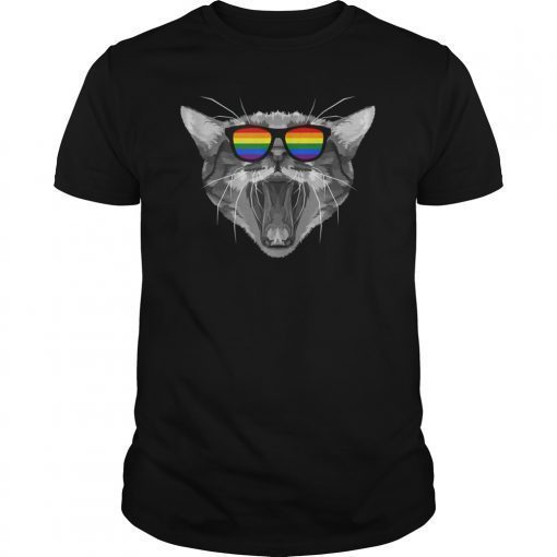 LGBTQ Purride T-Shirt gay lesbian cat rainbow csd lgbt pride Shirt