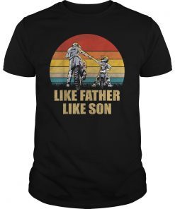 Like Father Like Son Motocross Shirt Dirt Bike T-Shirt