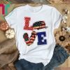 Love Camping Shirt Flip Flop 4th Of July American Flag US T-Shirt