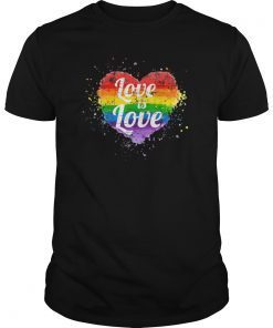 Love Is Love Pride Gay LGBT Vintage T Shirt