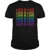 Love Is Love T-Shirt LGBT Pride Gift Tee Shirt