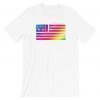 Love Wins Shirt Gay Pride Shirt Love Wins Rainbow Print Shirt Rainbow Print Pride Shirt LGBTQ Pride Shirt Gay Pride Tshirt