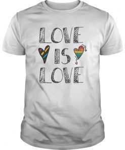 Love is Love LGBT T-shirt Gay Pride Tee Shirts