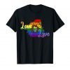 Love is love t-shirt love Sunflower lgbt rainbow shirt, gay T-Shirt