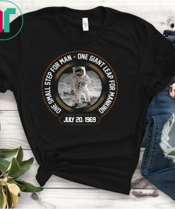 Mens Apollo 11 50th Anniversary Moon Landing 1969-2019 T-Shirt