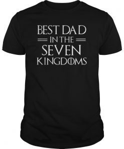 Mens Best DAD In The Seven Kingdoms Vintage Funny Men T-Shirt