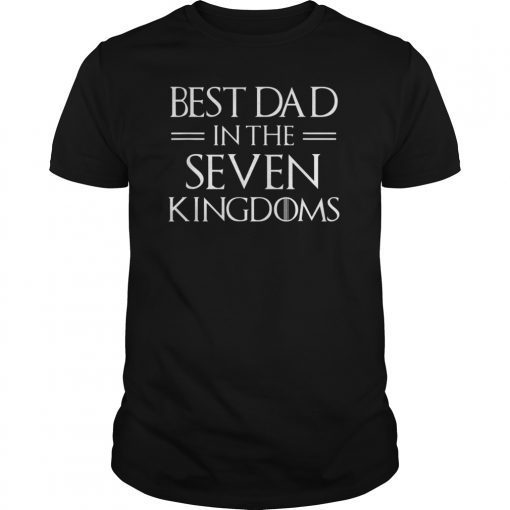 Mens Best DAD In The Seven Kingdoms Vintage Funny Men T-Shirt