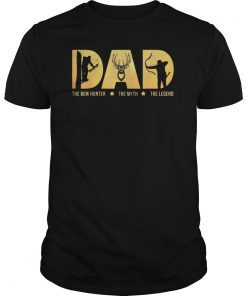 Mens DAD The Bow Hunter The Myth The Legend Hunting Funny T-shirt