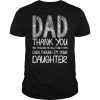 Mens Dad Thank You For Teaching Me How To Be A Man Tee Shirts