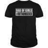 Mens Dad of Girls #Outnumbered T-shirt Fathers Day Gift