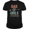 Mens Dad of Girls Shirt Outnumbered Fathers Day Shirt