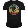 Mens Fathers Day Best Papa by Par Funny Golf Gift TShirt