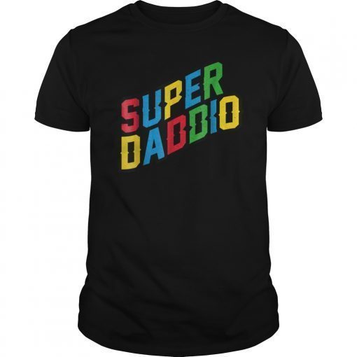 Mens Father's Day Gift Shirt Super Daddio Father's Day T Shirt