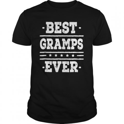 Mens Gramps Best Ever T-shirt Fathers Day Gift Mens Tee