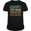 Mens Gramps The Man The Myth The Legend Father's Day T-Shirt