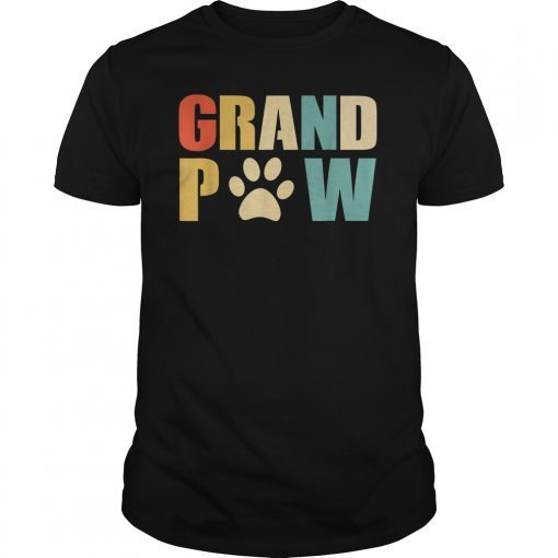 Men's Grand Paw Dog Lover Father's Day Gift Shirt T-Shirt