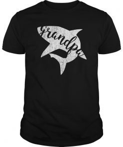 Mens Grandpa Shark shirt Matching Family Shirts Shark Family