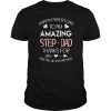 Mens Happy Father's Day To My Amazing Step Dad T-Shirt