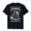Mens Never Underestimate An Old Man Who Was Born In August TShirt