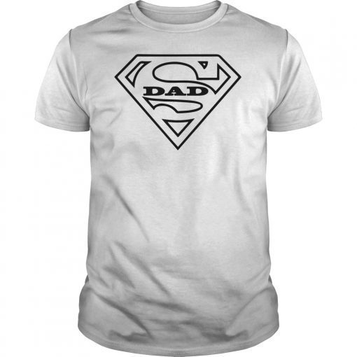 Mens Super Dad Comic Book Style Fathers Day Gift Superhero Gift TShirt