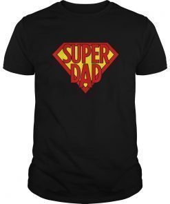 Mens Super Dad Superhero Daddy Hero Dad Funny Dad Humor Shirts