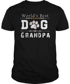 Mens World's Best Dog Grandpa T-Shirt