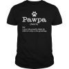 Mens funny dog grandpa t-shirt Pawpa