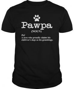 Mens funny dog grandpa t-shirt Pawpa