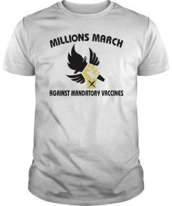 Mens Millions March Against Mandatory Vaccines T-Shirt