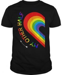 My Other Half Rainbow Gay Teen & Lesbian Couple Gifts T-Shirts
