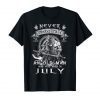 Never Underestimate An Old Man Who Was Born In July TShirt