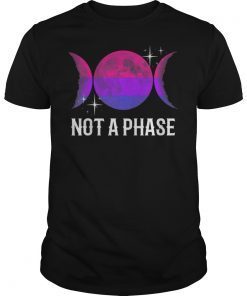 Not A Phase Bisexual Flag Shirt LGBT Bi Gay Pride Moon Gifts T-Shirt