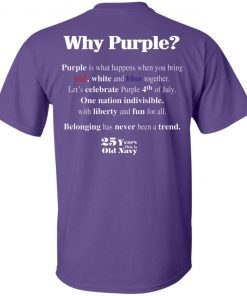 Old Navy Purple Flag 2019 Fourth of July T-Shirt