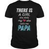 Papa Gifts Shirts from Granddaughter She Stole My Heart Tee Shirt