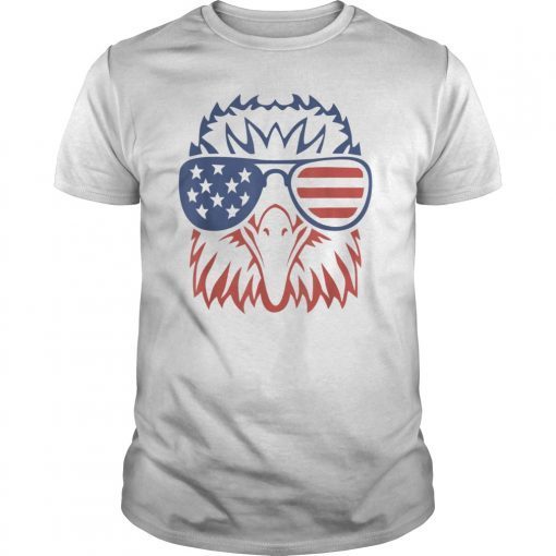 Patriotic Eagle T-Shirt 4th of July USA American Flag Tshirt