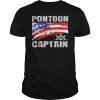 Pontoon Captain Shirt American Boating Flag T-Shirt