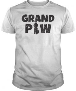 Poodle Grandpa Grand Paw T Shirt Dog Puppy Lovers Grandpaw