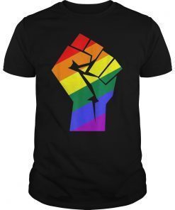 Pride Shirts LGBTQ Rainbow Fist Resist Apparel