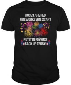 Put It In Reverse Shirt Back Up Terry Fireworks 4th of July Tee Shirt