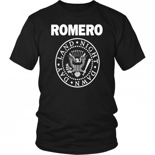 ROMERO RAMONES NIGHT DAWN DAY LAND SHIRT