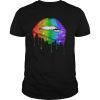 Rainbow Lips T Shirts Pride Gay Lesbian LGBT Shirt Gift
