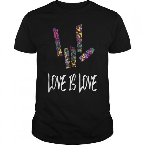 Rainbow Love Sign Gay Pride Love Is Love T Shirt