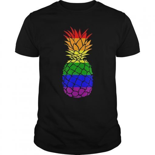 Rainbow Pride Pineapple LGBT Shirt Lesbian Gay Bi Homosexual T-Shirt