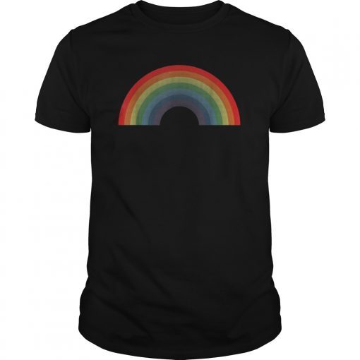 Rainbow Shirt Vintage Retro 80's Style Gay Pride Gift T-Shirt