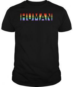 Rainbow handprint t-shirt Human shirt Rainbow flag t shirt