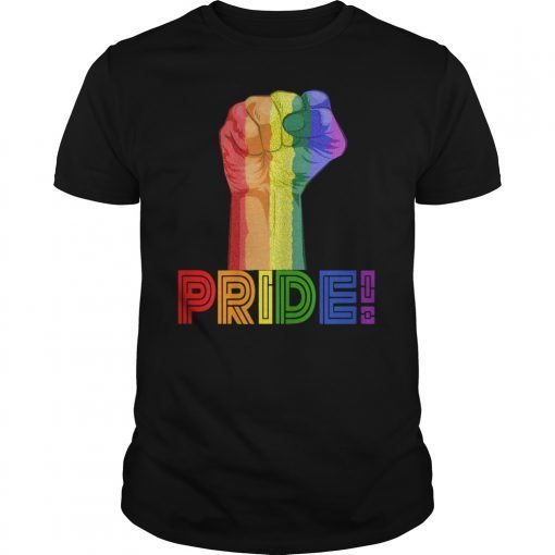 Rainbow resist fist Graphics pride LGBT tees for pride month
