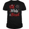 Red White & Blessed Fireworks 4th of July Patriotic T-Shirts